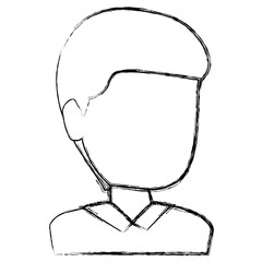 young man avatar character vector illustration design