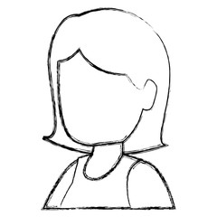 beautiful woman avatar character vector illustration design