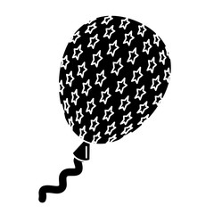 usa balloon air celebration vector illustration design