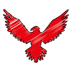 eagle american symbol icon vector illustration design