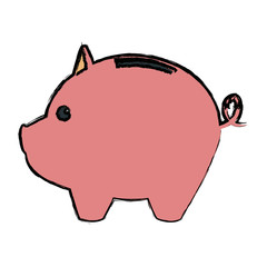 piggy bank saving or accumulation of money investment business vector illustration