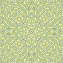 Seamless circle ornamental pattern background