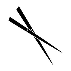 chopsticks element isolated icon vector illustration design