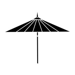 Obraz premium japanese umbrella isolated icon vector illustration design