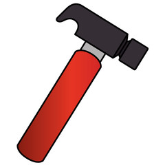 hammer tool isolated icon vector illustration design