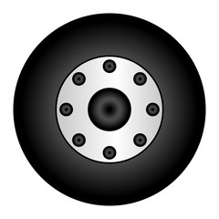 tire car isolated icon vector illustration design