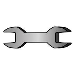 wrench tool isolated icon vector illustration design
