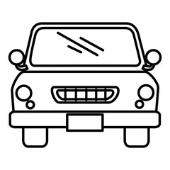 car vehicle isolated icon vector illustration design
