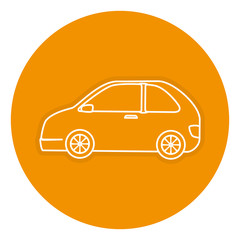 car vehicle isolated icon vector illustration design
