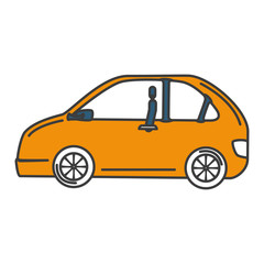 car vehicle isolated icon vector illustration design