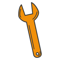 wrench tool isolated icon vector illustration design