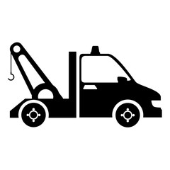crane truck isolated icon vector illustration design