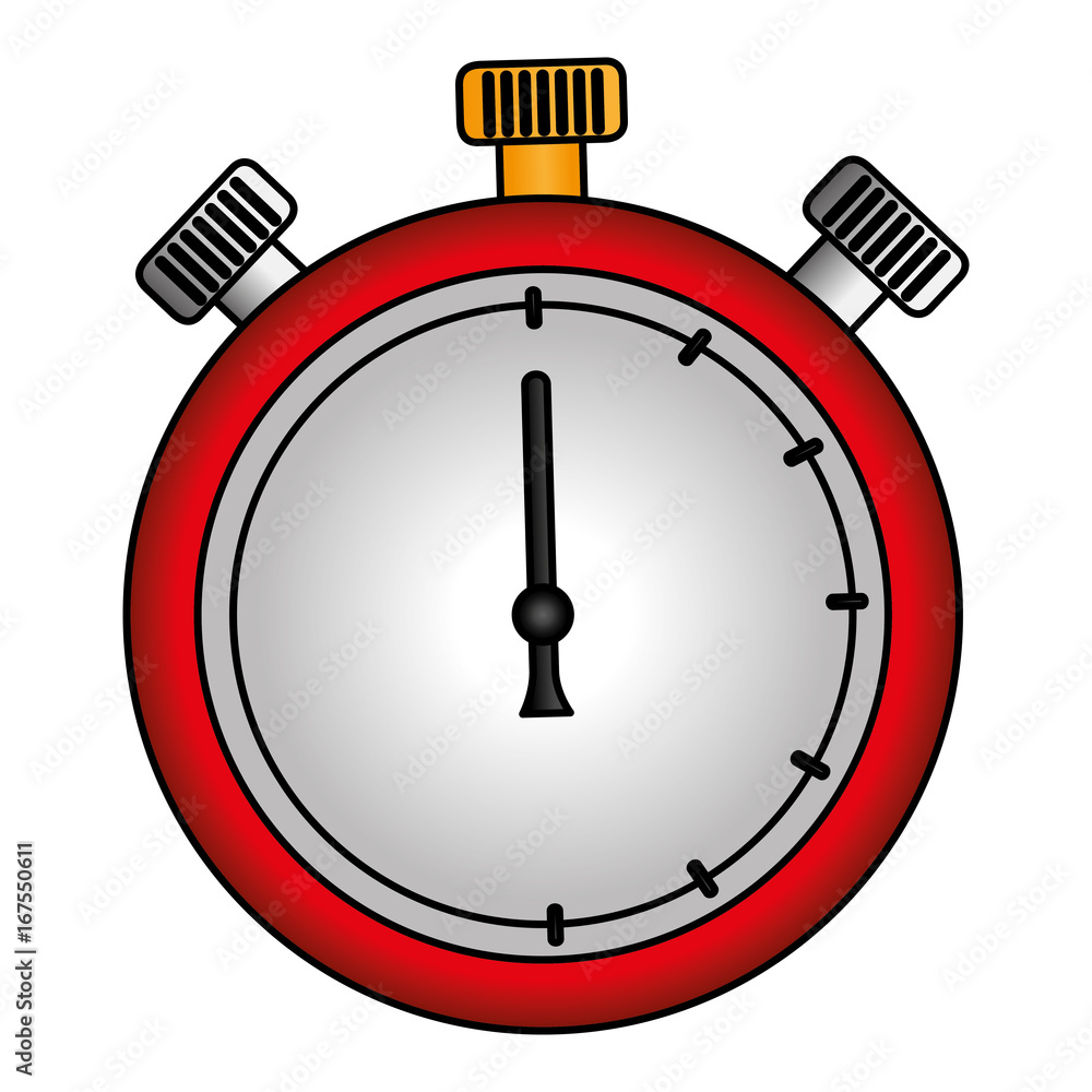 Poster chronometer timer isolated icon vector illustration design