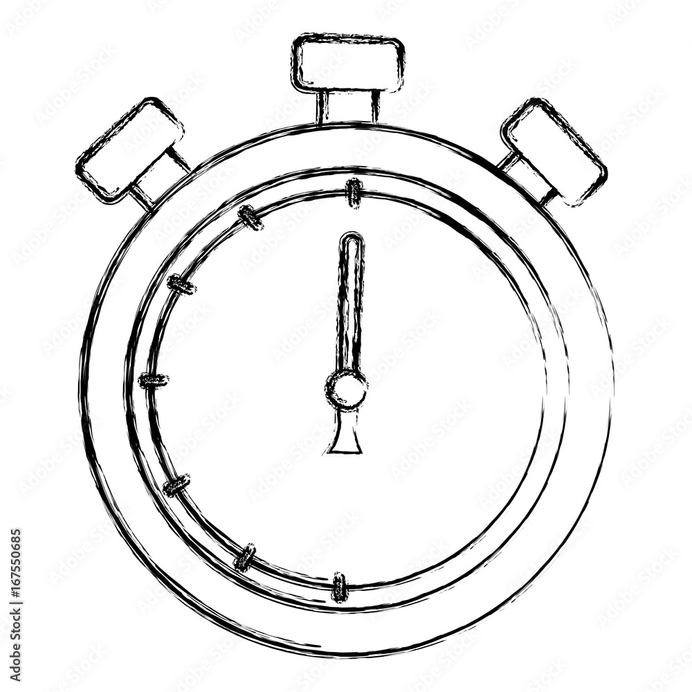 Poster chronometer timer isolated icon vector illustration design