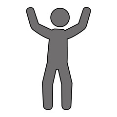 human figure silhouette icon vector illustration design