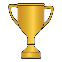 trophy cup isolated icon vector illustration design