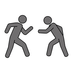 players figures silhouettes icon vector illustration design