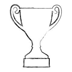 trophy cup isolated icon vector illustration design
