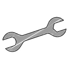 wrench tool isolated icon vector illustration design