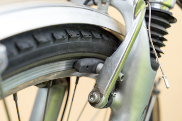 Fahrrad / Bremse an einem Fahrrad