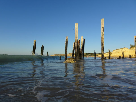 old jetty poles