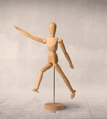 Wooden mannequin concept