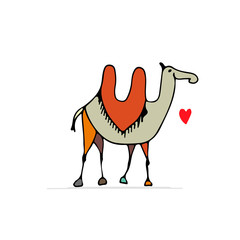 Camel, sketch for your design