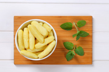 potato cones or gnocci