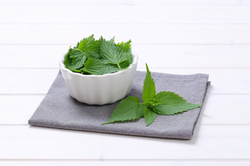 fresh nettle leaves