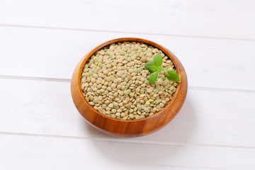 dry brown lentils