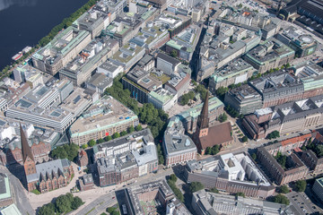 Germany, Hamburg and suburbs. Panorama frome above