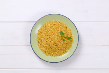 dry wheat bulgur