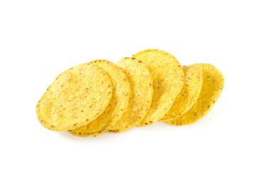 corn chips isolated on white