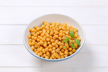 cooked chick peas