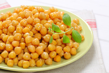 cooked chick peas