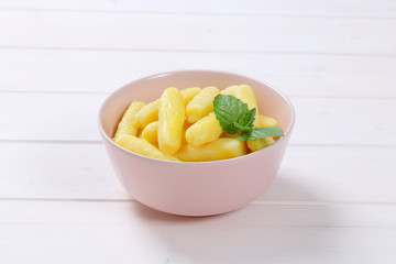 potato cones or gnocchi