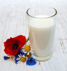 milk and wildflowers