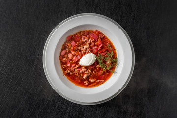 ボルシチ　ロシア料理　Borscht Russian cuisine