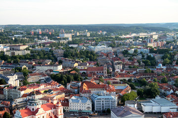 Fototapeta na wymiar City of Vilnius (Lithuania), aerial view