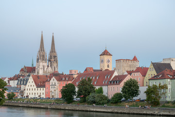 Fototapeta na wymiar Regensburg mit Blick auf Dom, Deutschland