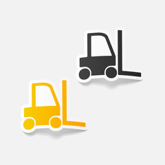 realistic design element: forklift