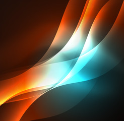 Illuminated neon waves