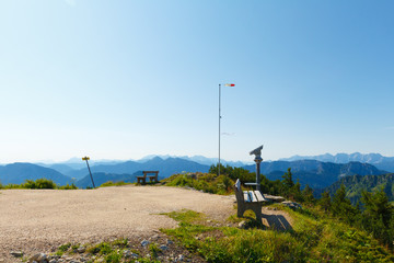 Aussichtspunkt auf dem Hochfelln, Sonnenaufgang