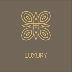 Abstract flower logo icon design. Universal premium vector sign.