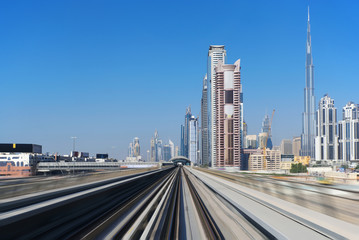 View of the Metro line in Duba.