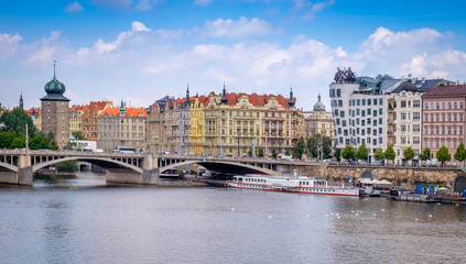 Picturesque view of the Old Town with its ancient architecture in the summer, Prague, Czech Republic.