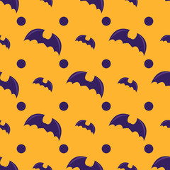Seamless pattern with bat