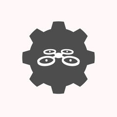 Isolated gear with  an air drone