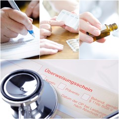 Krankschreibung, Behandlung. Medikamente