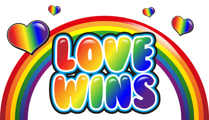 Fototapeta premium love wins - LGBT